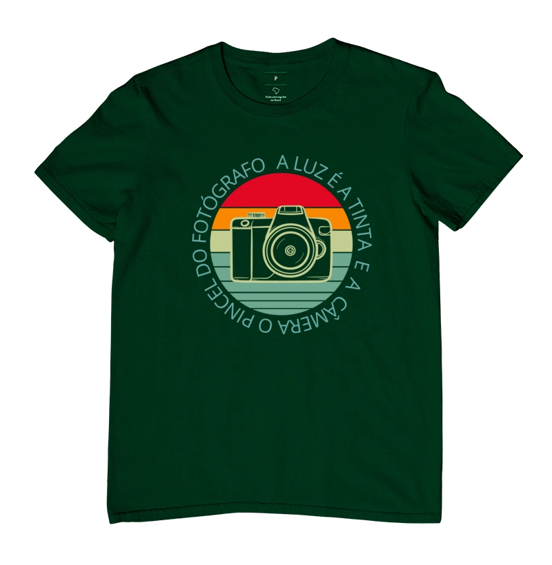 Camiseta feminina a luz é a tinta - Imagem 12