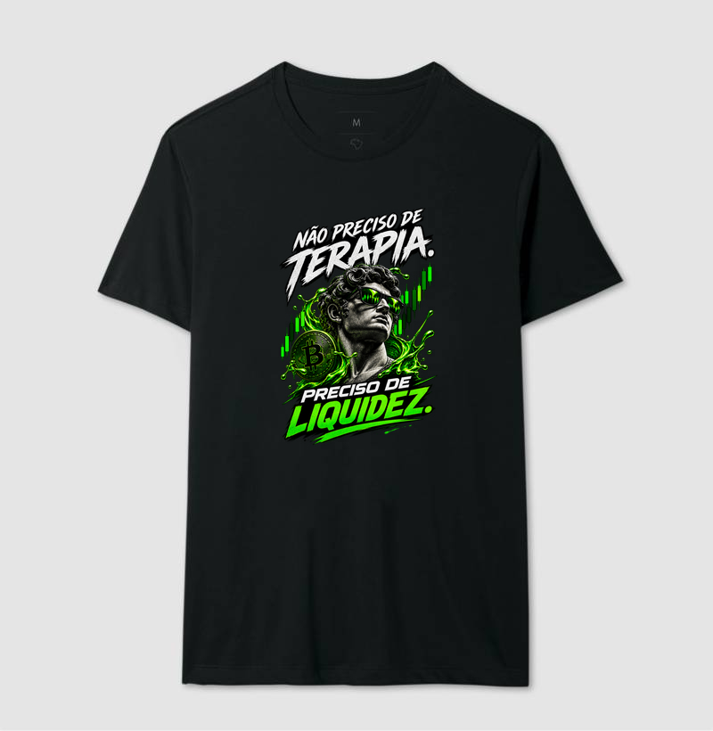 Camiseta Bitcoin Não Preciso de Terapia, Preciso de Liquidez - Imagem 4
