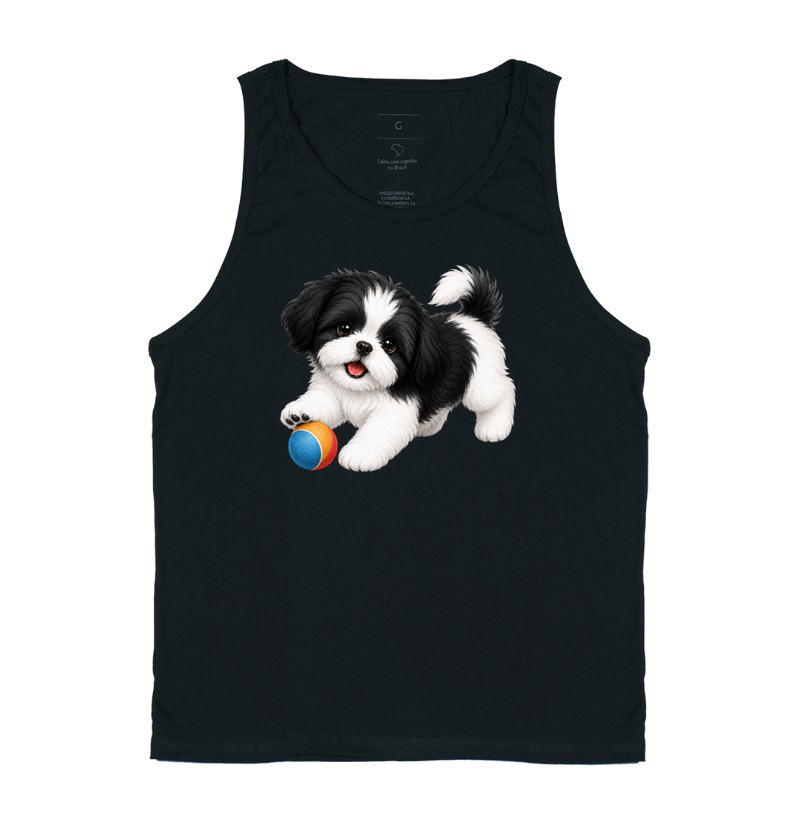 Shih Tzu Preto - Desenho Animado - Imagem 3