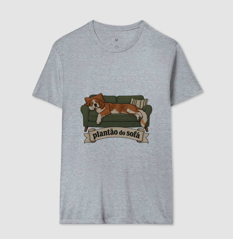 Camiseta Cachorro Sofá "plantão do sofá" | Pelo & Pano - Imagem 8