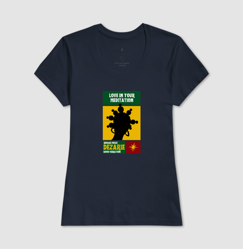 Love In Your Meditation. Coleção Reggae.  Masculino e feminino. Algodão Premium. - Imagem 8