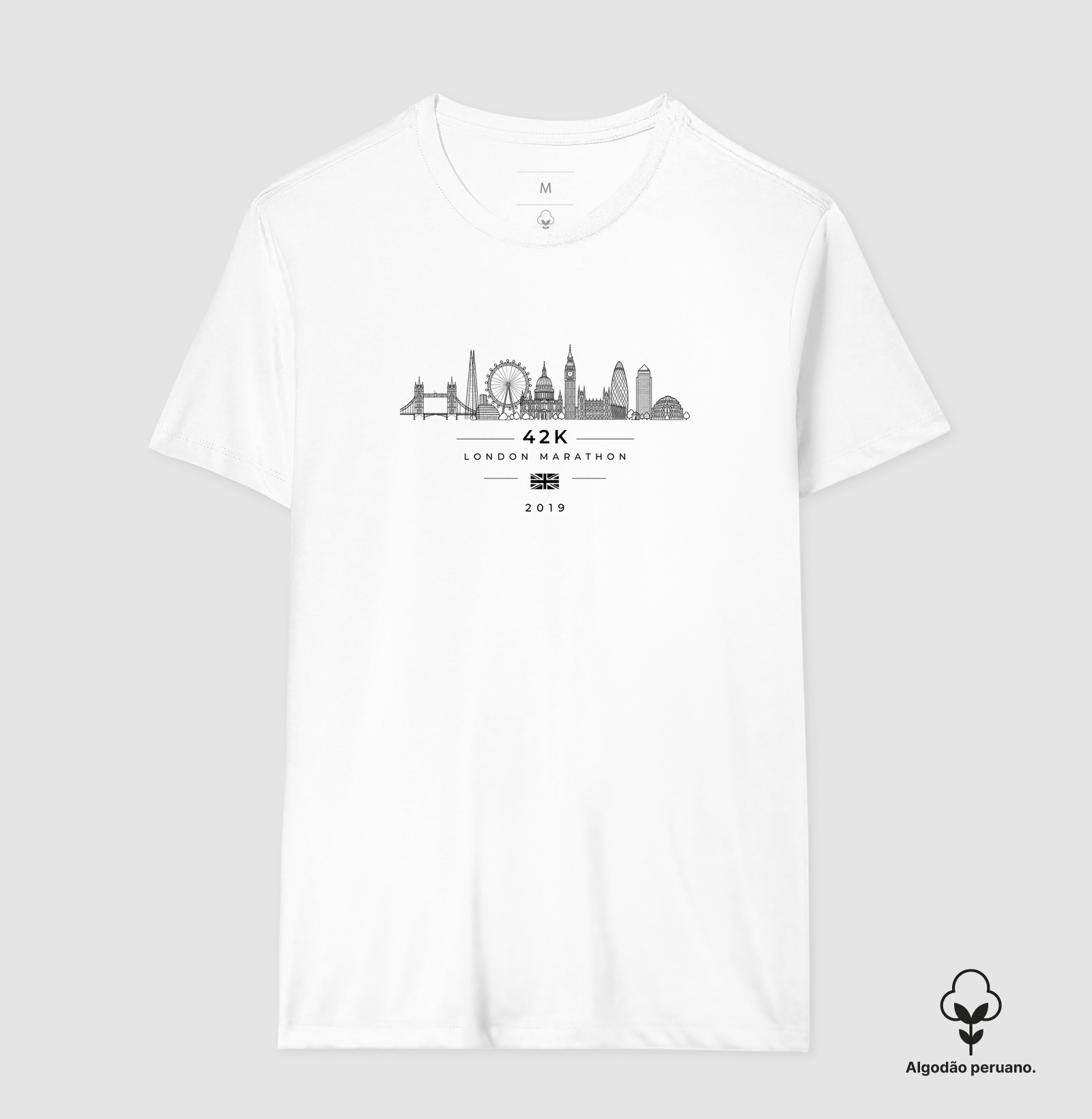 Camiseta Algodão Peruano Maratona - Maratona Londres 2019 - Imagem 4