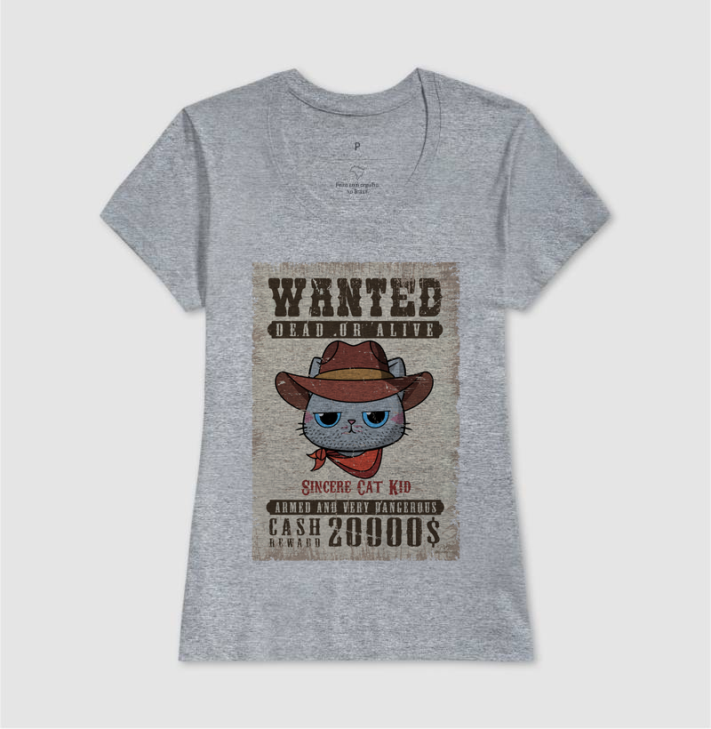 Camiseta Wanted Cat Kid - Imagem 9