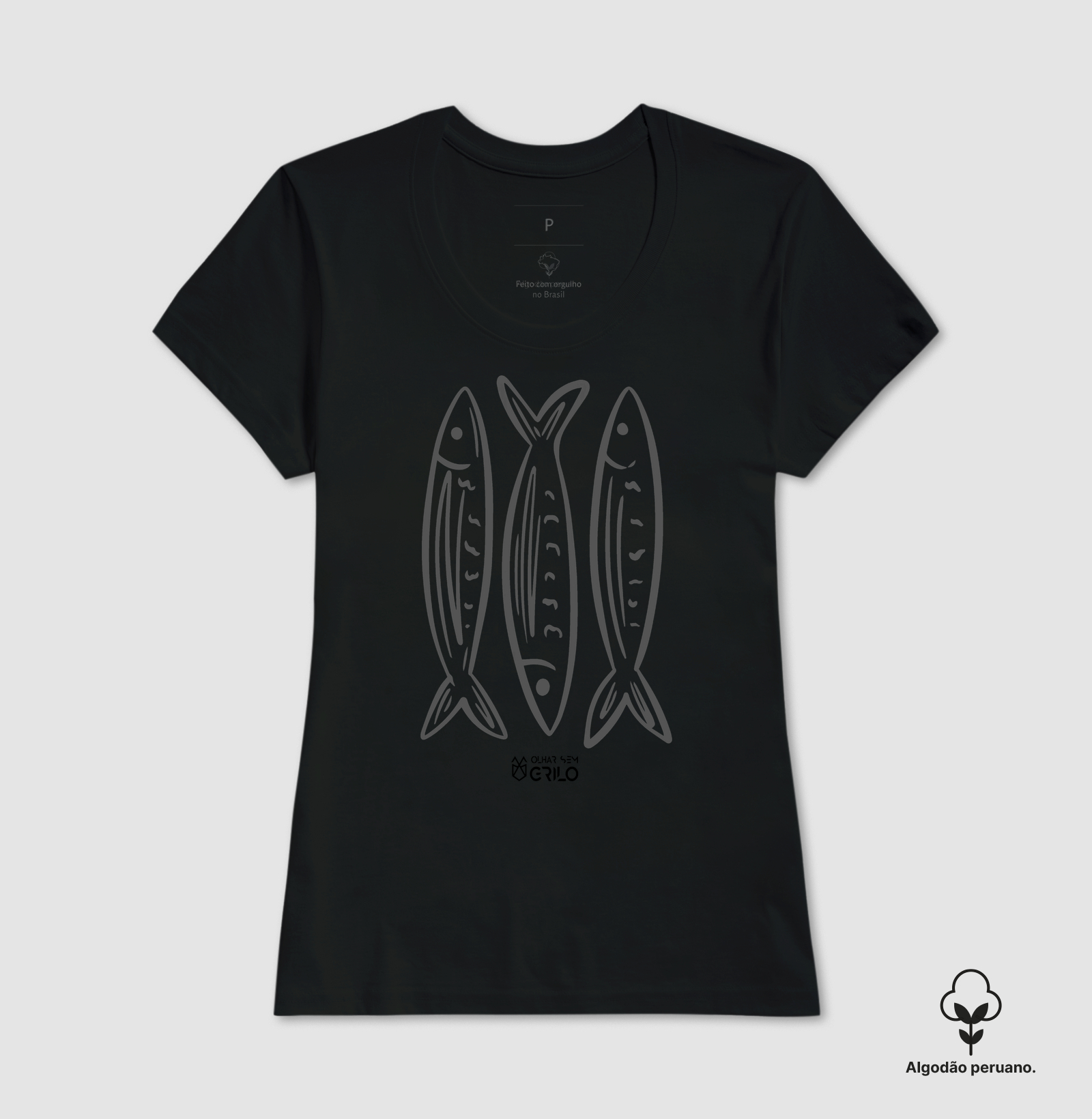 Camiseta Algodão Peruano - Peixe - Imagem 3