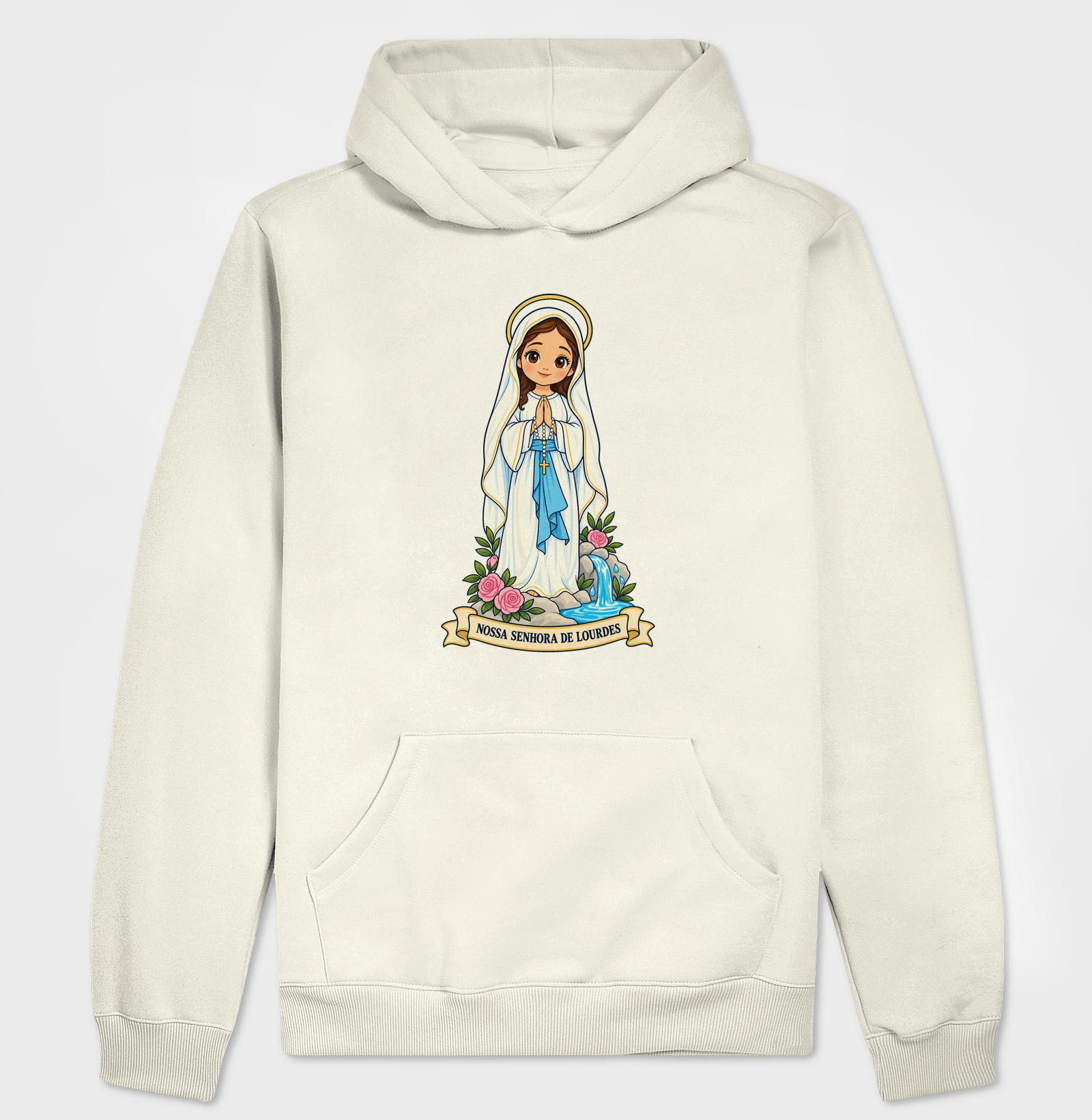 Nossa Senhora de Lourdes estilo chibi - Imagem 3