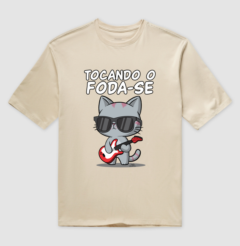 Camiseta Gato Sincero Tocando - Imagem 3