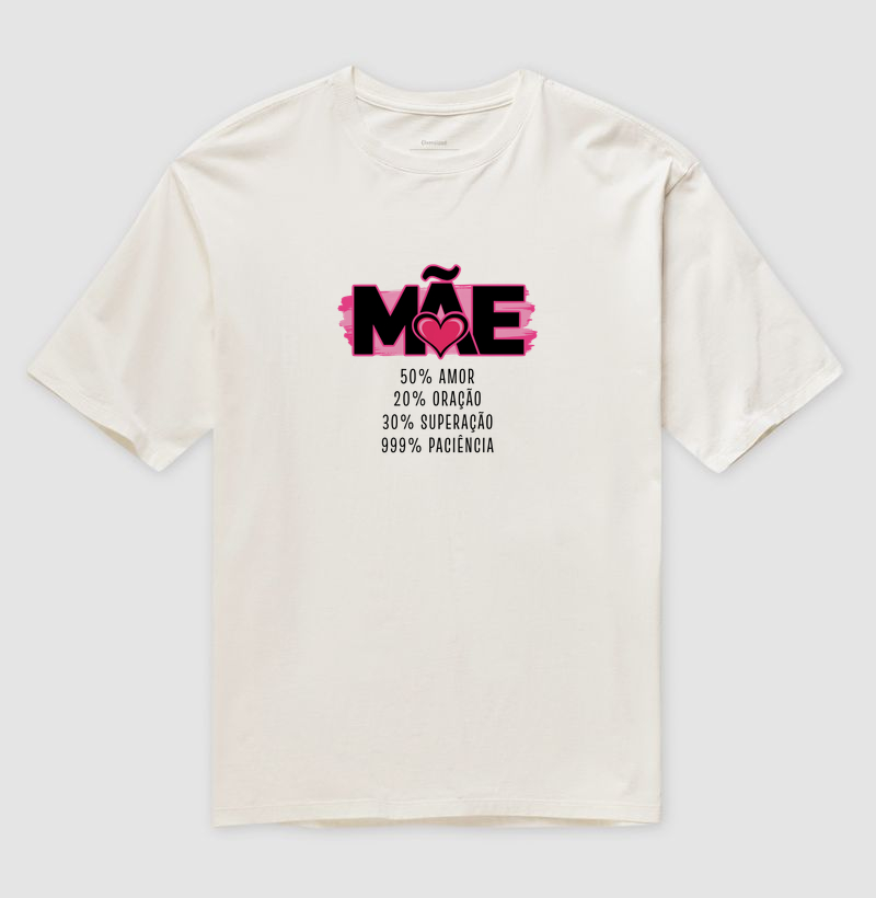 Camiseta Oversized 100% Mãe - Imagem 4