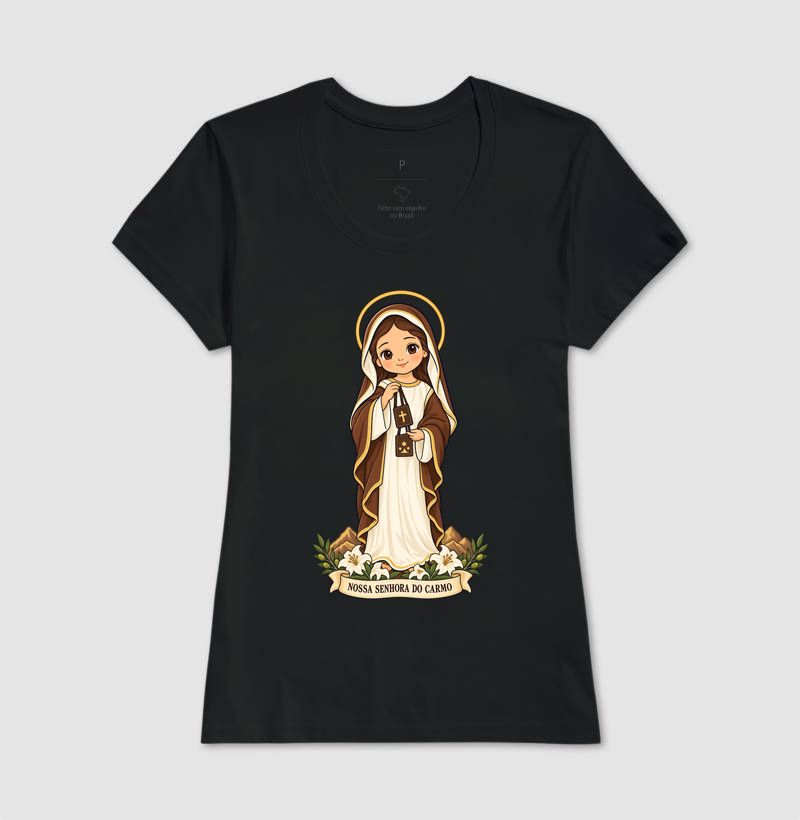 Nossa Senhora do Carmo estilo chibi - Imagem 3