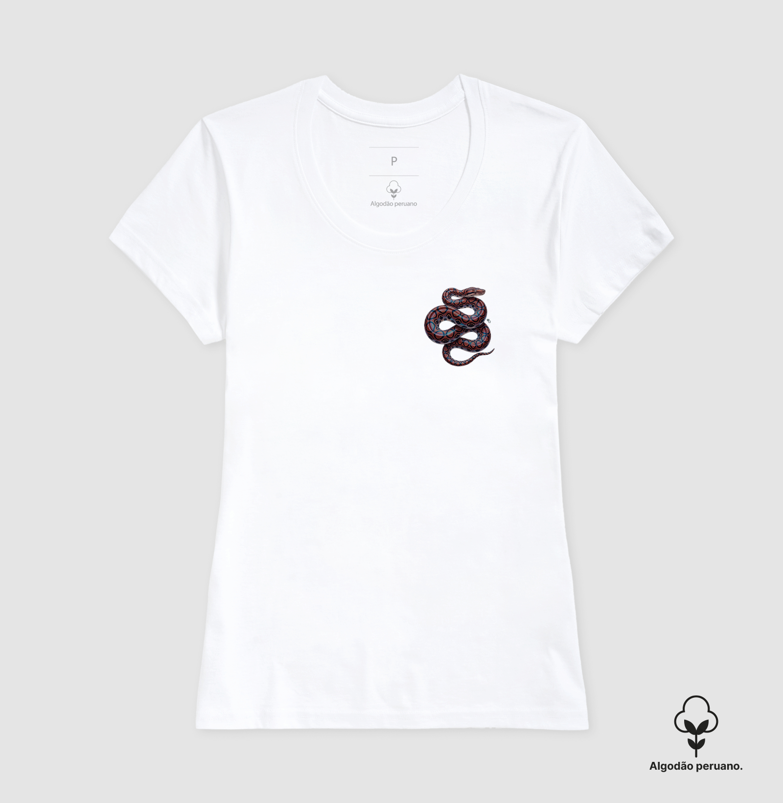 Répteis - Mini - Jibóia-arco-íris da Amazônia - Algodão Peruano - Imagem 4