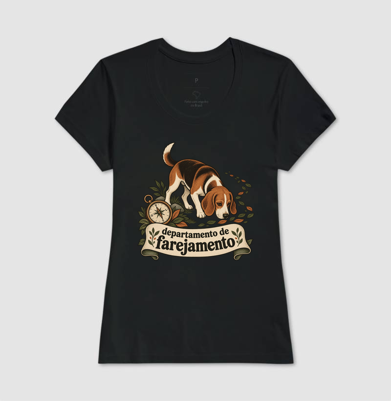 Camiseta Cão Farejador "departamento de farejamento" | Pelo & Pano - Imagem 3