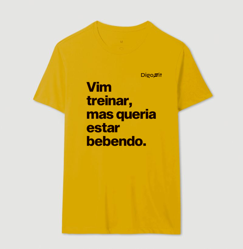 CAMISETA ACADEMIA VIM TREINAR MAS QUERIA ESTAR BEBENDO - Imagem 14