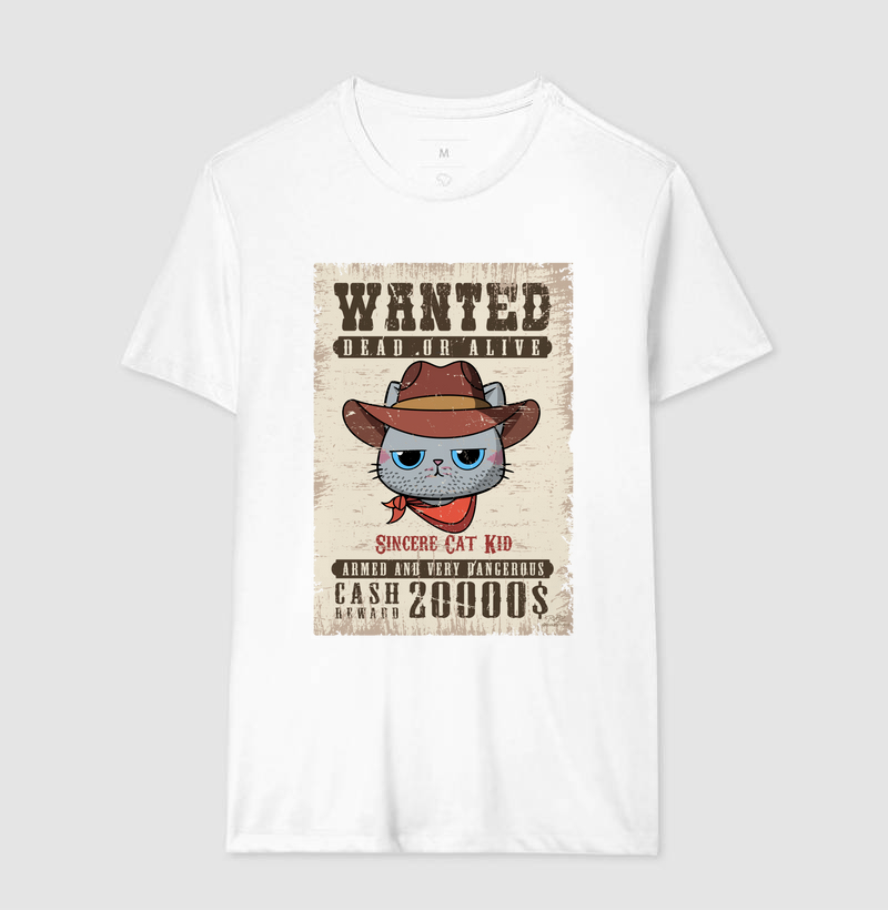 Camiseta Wanted Cat Kid - Imagem 4