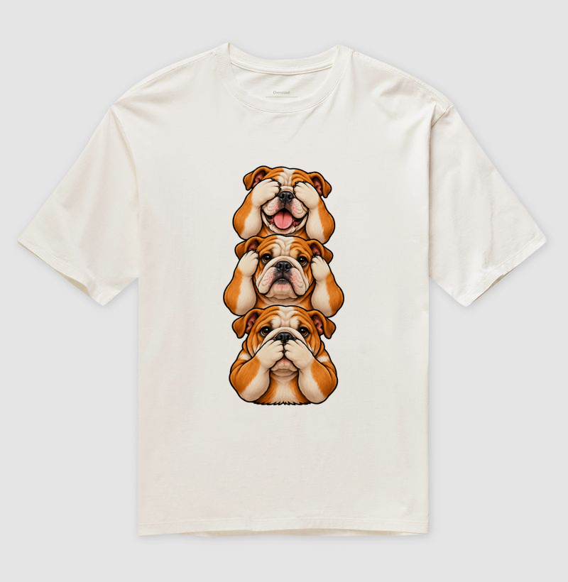 Ver, Ouvir e Falar versão Bulldog (minimal) - Imagem 4