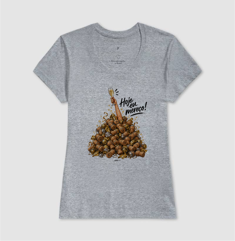 Camiseta “Hoje Eu Mereço” – Champagne Lifestyle - Imagem 9