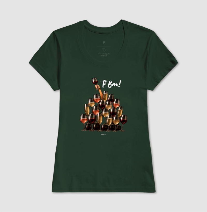Camiseta Vinho - Tô Bem! - Taças - Imagem 11