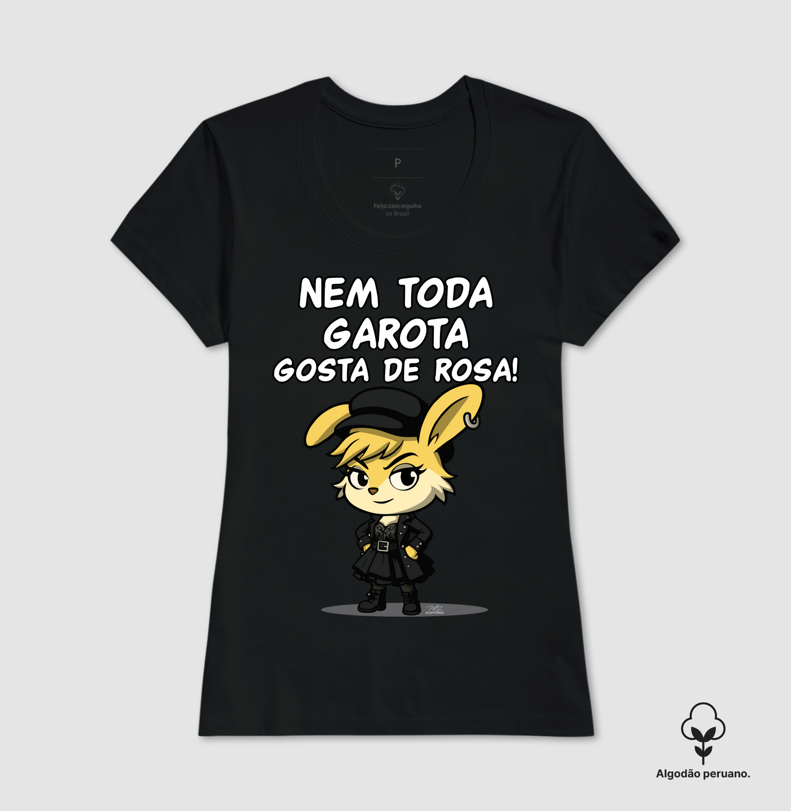 Camiseta Coelha rock - Imagem 3
