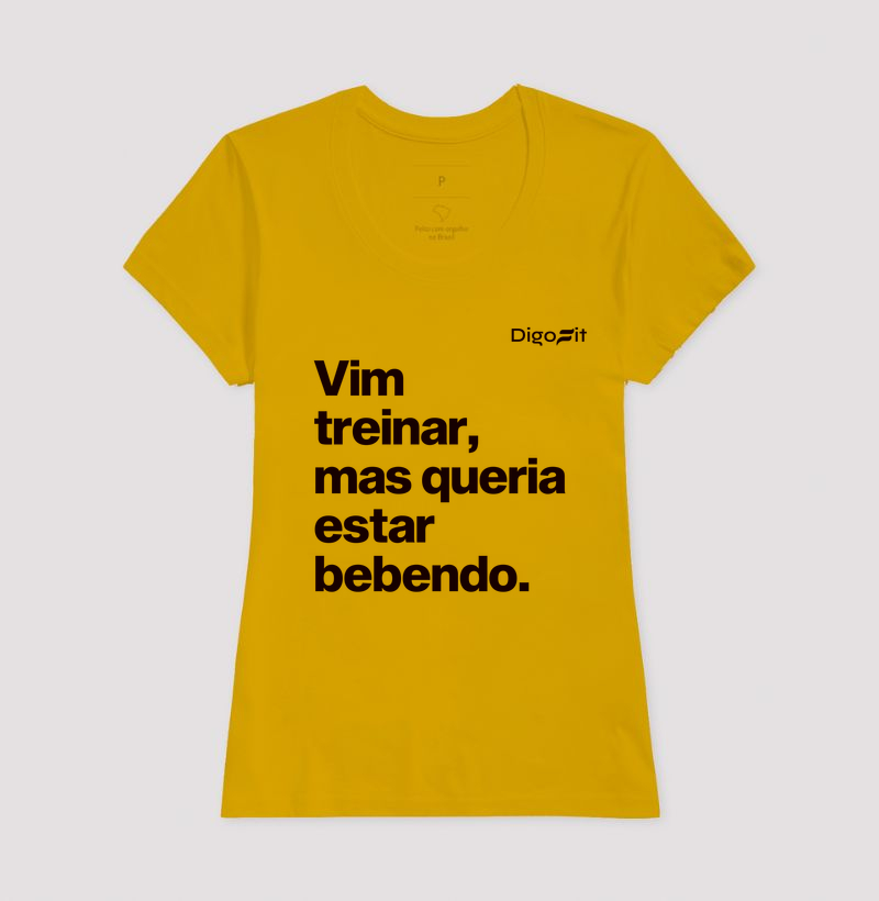 CAMISETA ACADEMIA VIM TREINAR MAS QUERIA ESTAR BEBENDO - Imagem 15