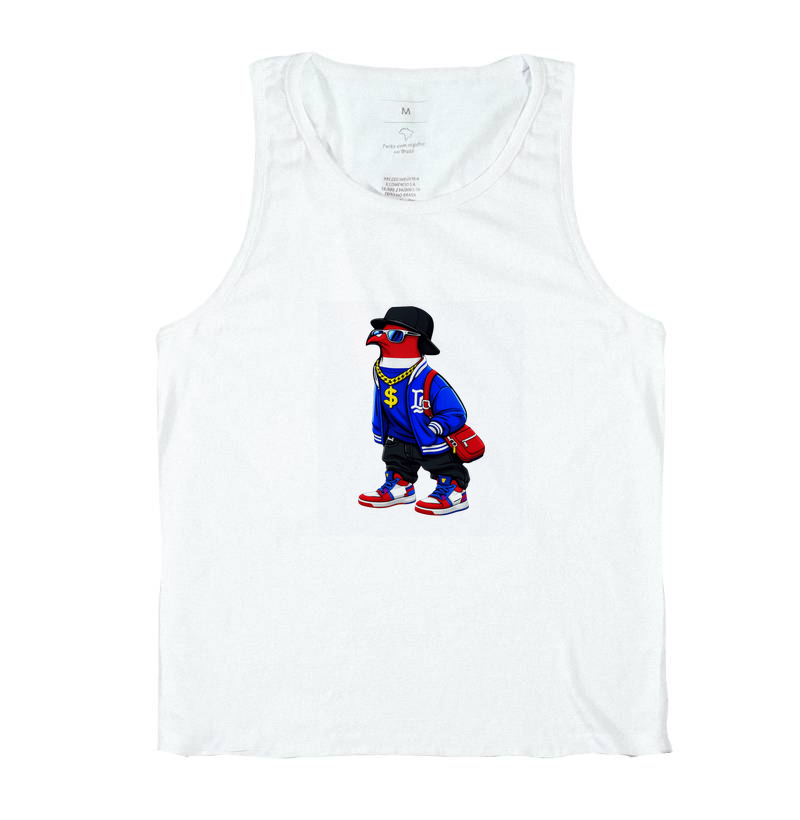 Essa arte vibrante e cheia de atitude traz um estilo com visual de rua, combinando moda hip-hop, cores marcantes e confiança total. - Imagem 2