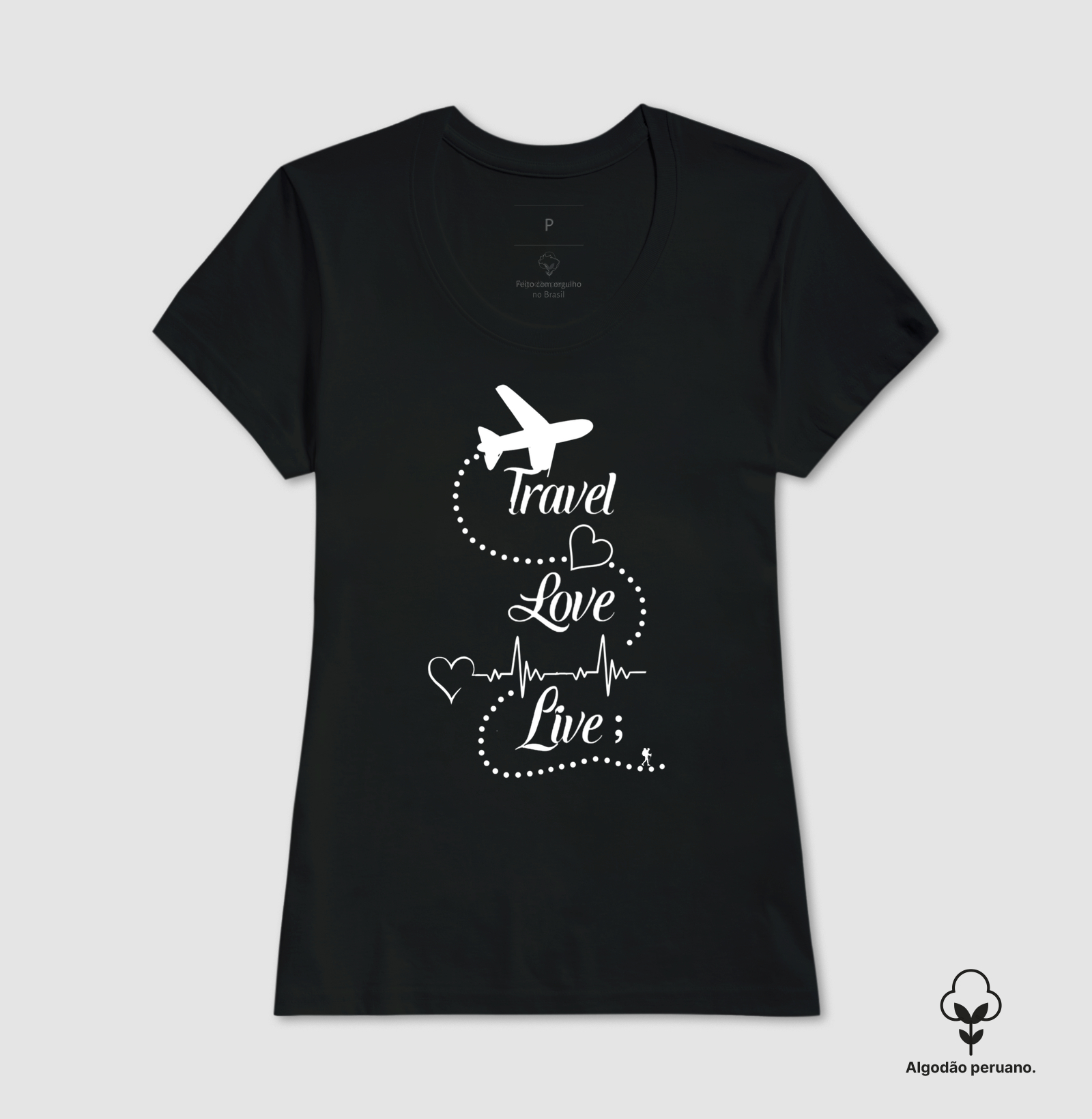 Camiseta Travel Love Live – Estampa de Viagem | Excursionista - Imagem 6