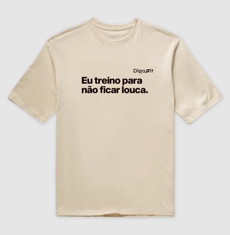 OVERSIZED ACADEMIA EU TREINO PARA NÃO FICAR LOUCA - Imagem 3