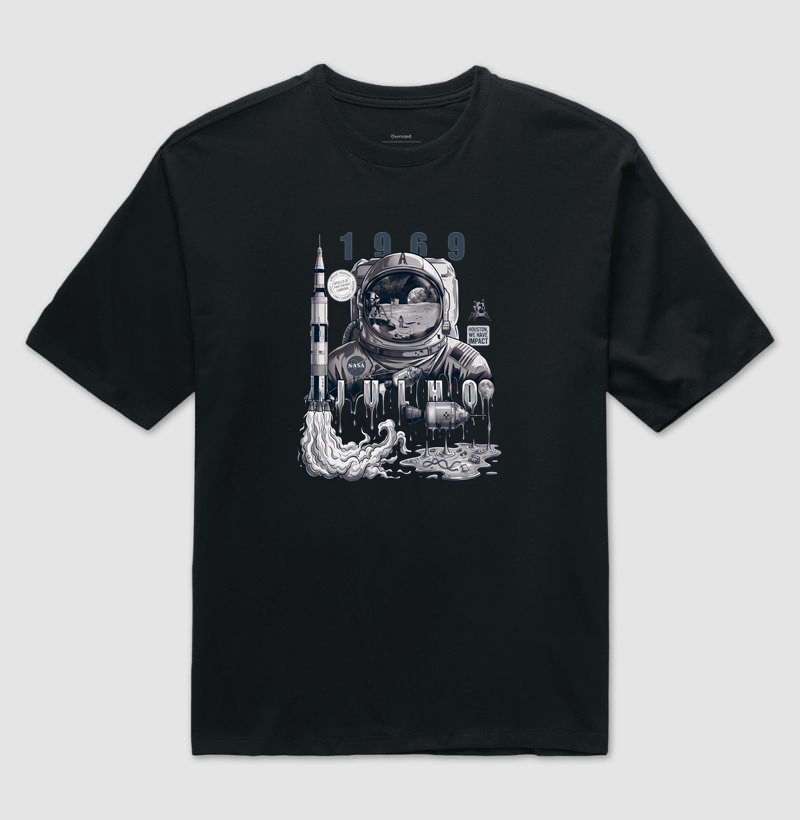 Camiseta Oversized Apollo 11 | Linha Abstract — Aion Abstract - Imagem 2