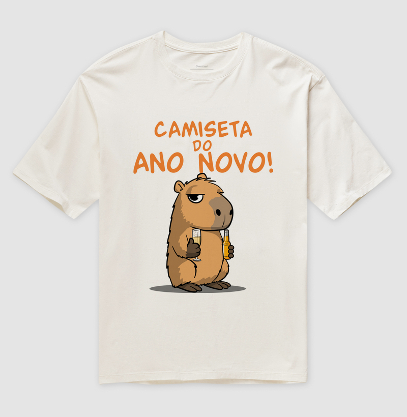 Camiseta Capivara Ano Novo - Imagem 4