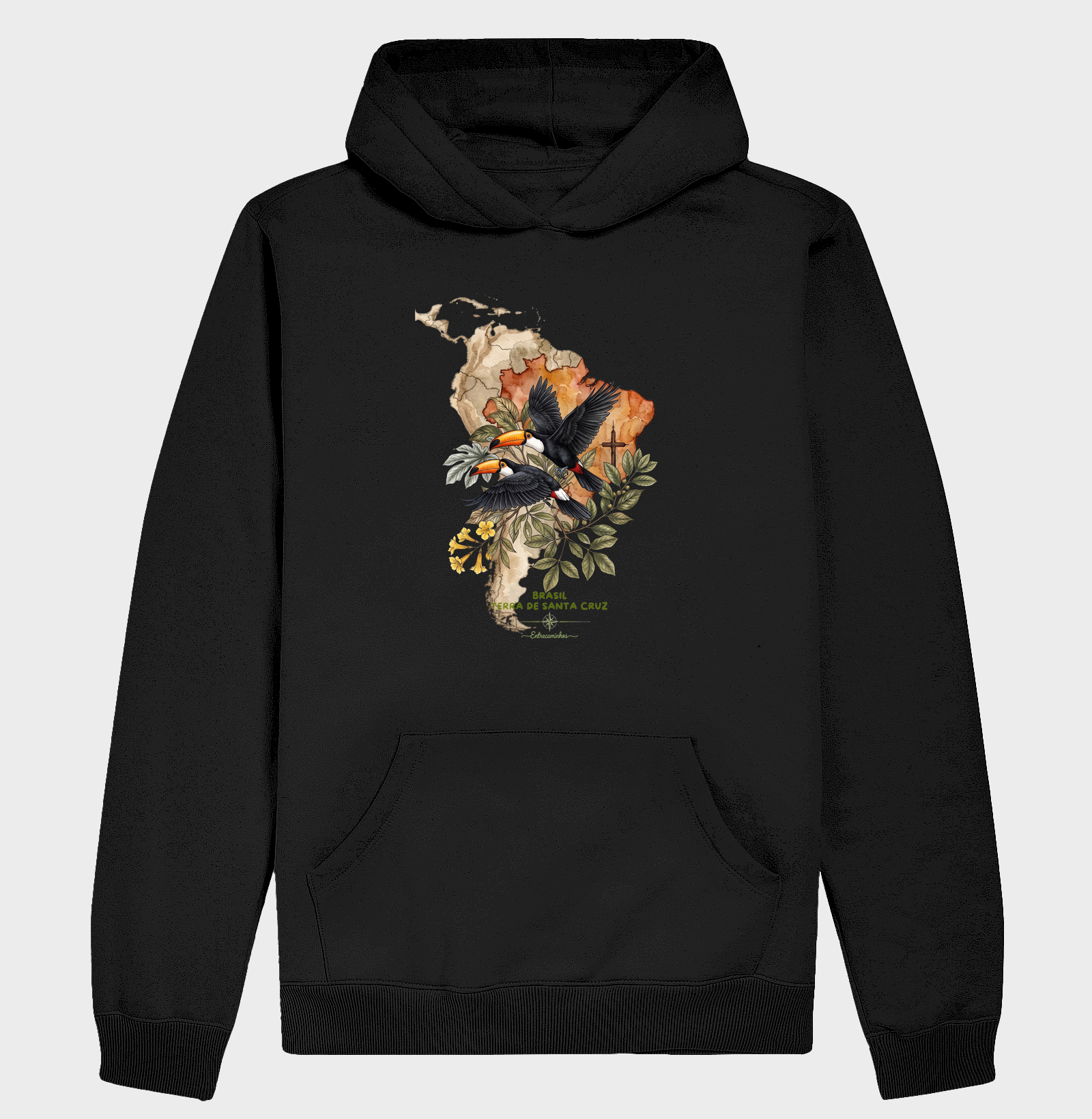 Camiseta Tucanos & Ipê - Brasil Terra de Santa Cruz - Fé, História e Natureza - Imagem 2