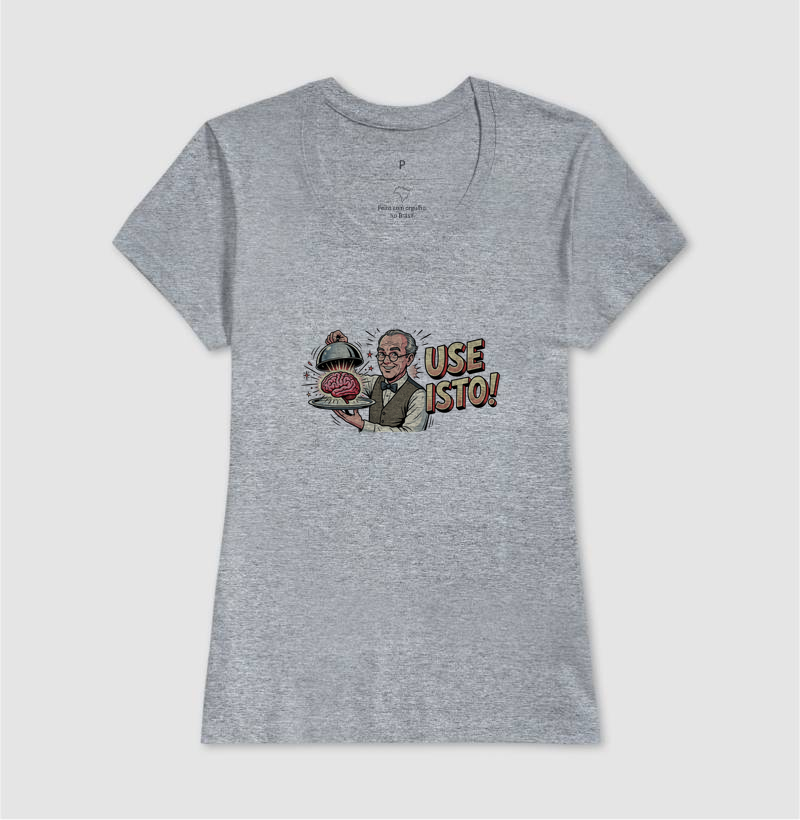 Camiseta Unissex Algodão Use Isto Cérebro - Imagem 9