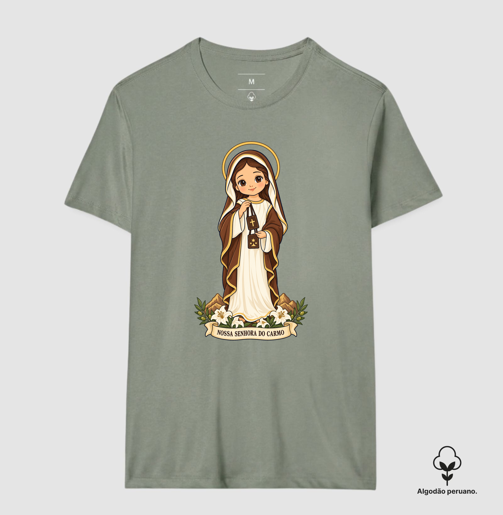 Nossa Senhora do Carmo estilo chibi - Imagem 5
