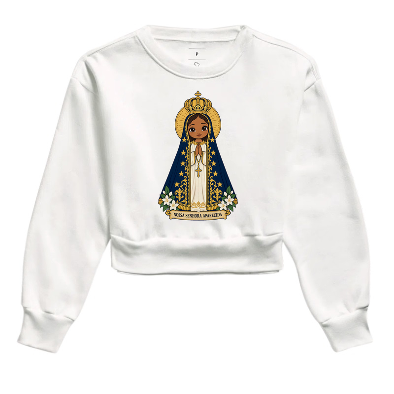 Nossa Senhora Aparecida estilo chibi - Imagem 3