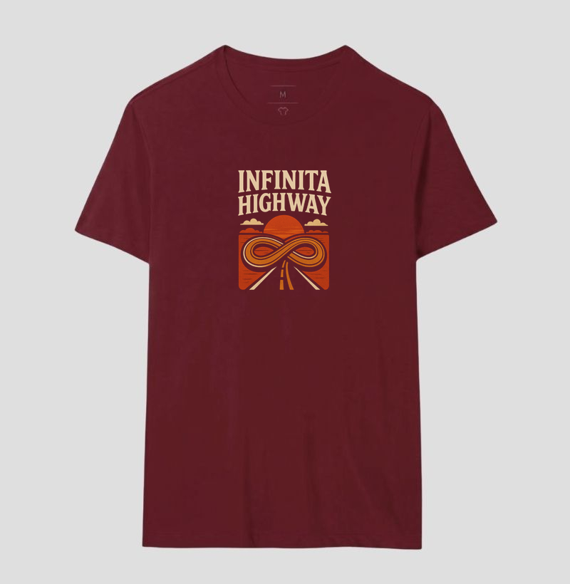 Camiseta Infinita Highway.  Coleção Música. Masculina e Feminina. Algodão Premium..  - Imagem 9