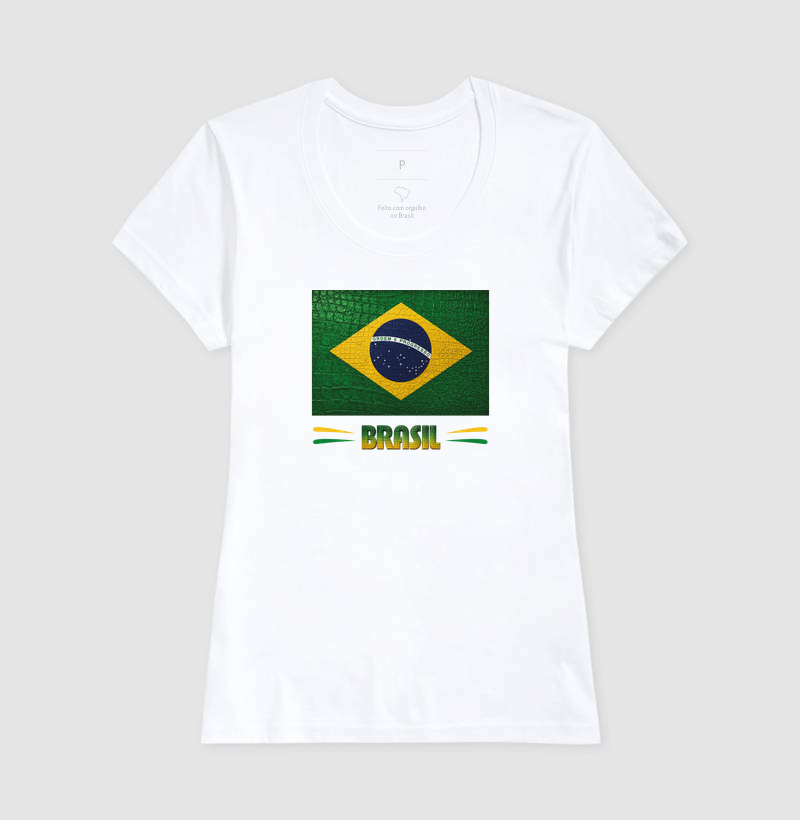 Camiseta Bandeira do BR estilizada (Masculina e Feminina) - Imagem 8