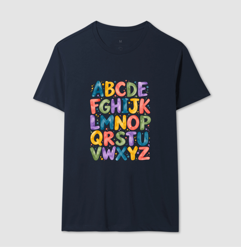 Camiseta Alfabeto em Cores - Imagem 9