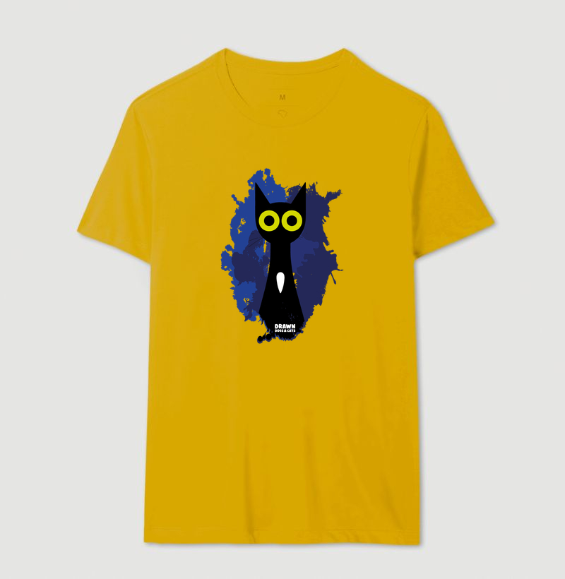 Gato preto com fundo azul - Imagem 16
