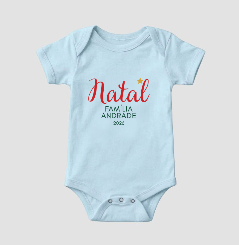 Natal - Família Andrade - 2026 (body bebê) - Imagem 4