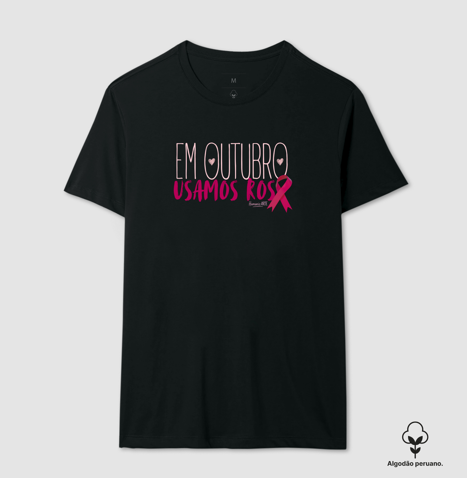 Em Outubro, Usamos ROSA 🩷 Algodão Peruano - Imagem 5