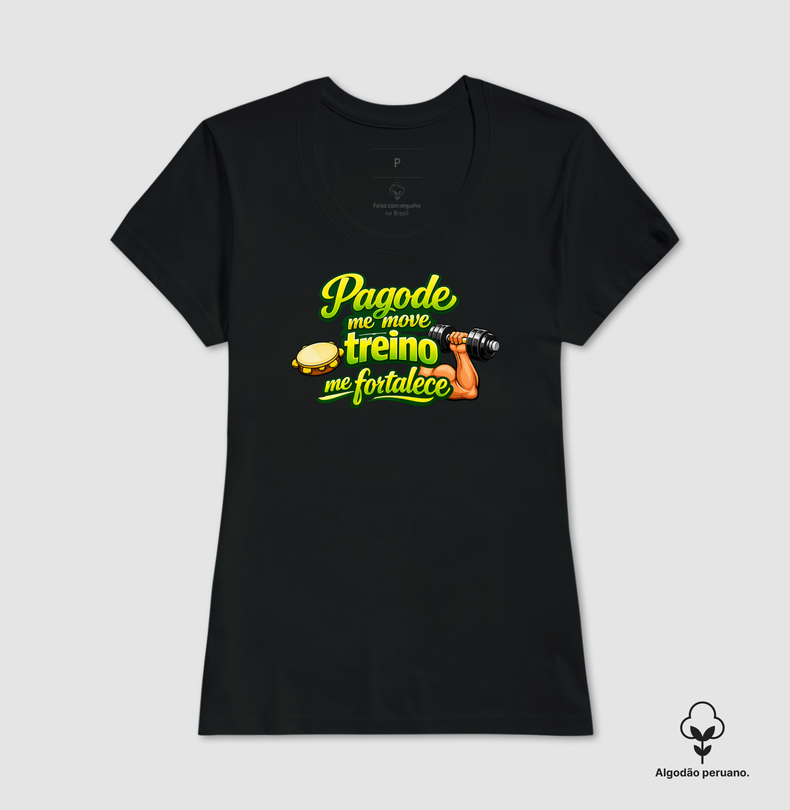 camiseta pagode me move, treino me fortalece - Imagem 4