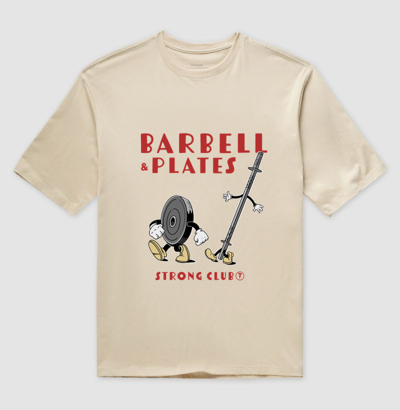 Camiseta Barbell & Plates Strong Club - Imagem 3