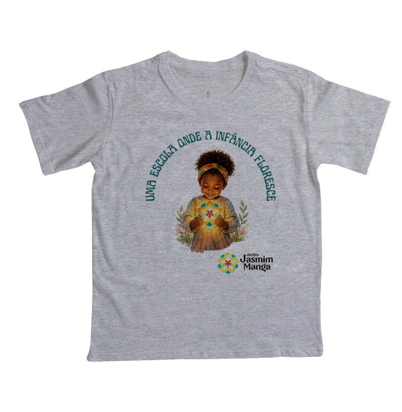 Camiseta Jasmim Manga Infantil - Imagem 3