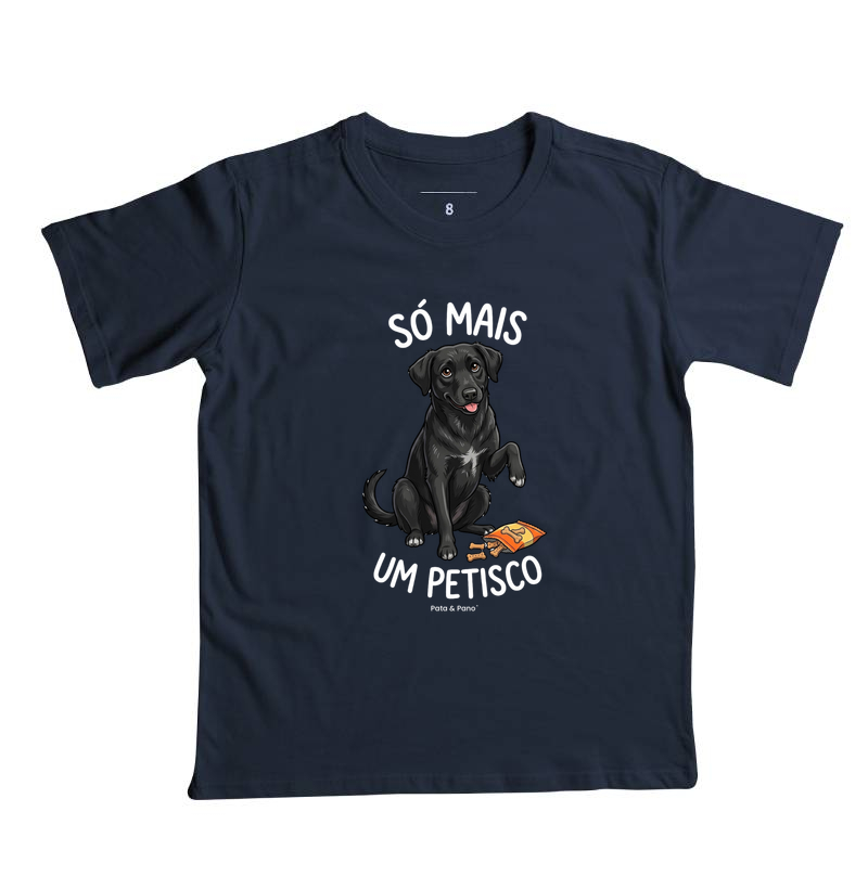 CAMISETA INFANTIL VIRA-LATA PRETO PETISCO - Imagem 2