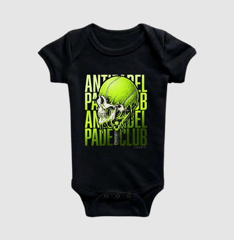 Camiseta Anti-Padel Caveira Verde - Imagem 2