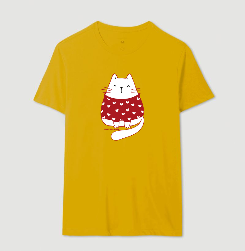 Gata branca de suéter vermelho - Imagem 15