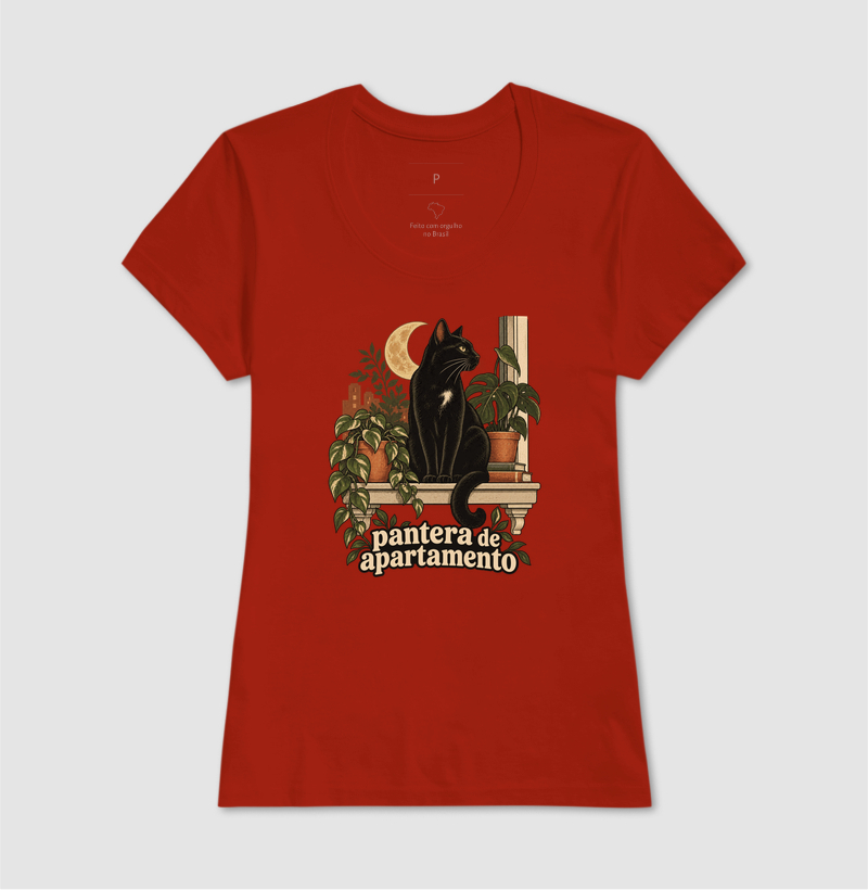 Camiseta Gato Preto "pantera de apartamento" | Pelo & Pano - Imagem 11