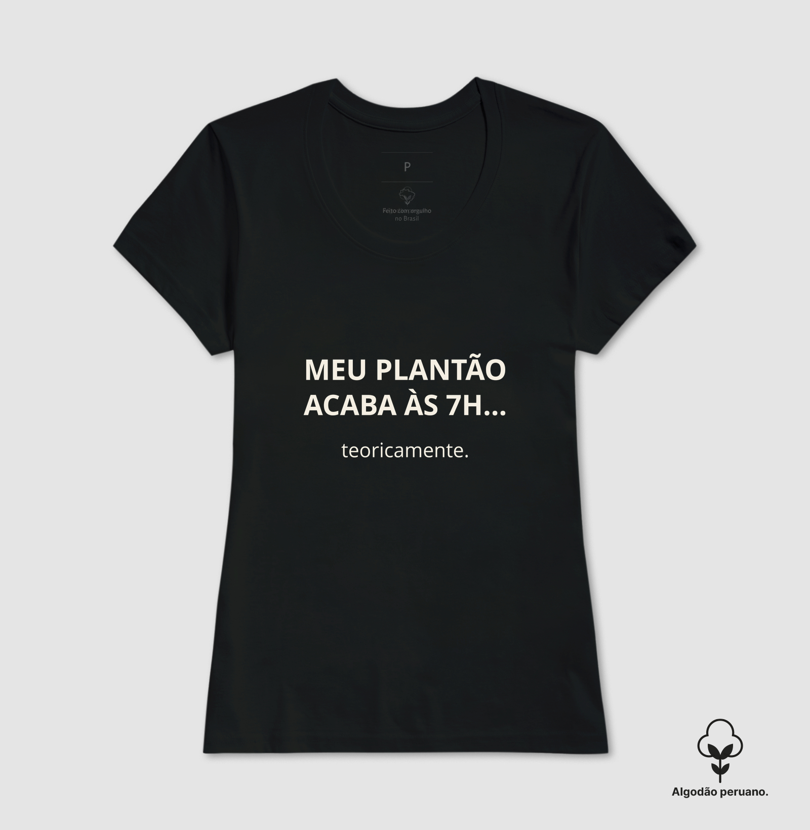 Meu plantão acaba às 7 offwhite - Imagem 4