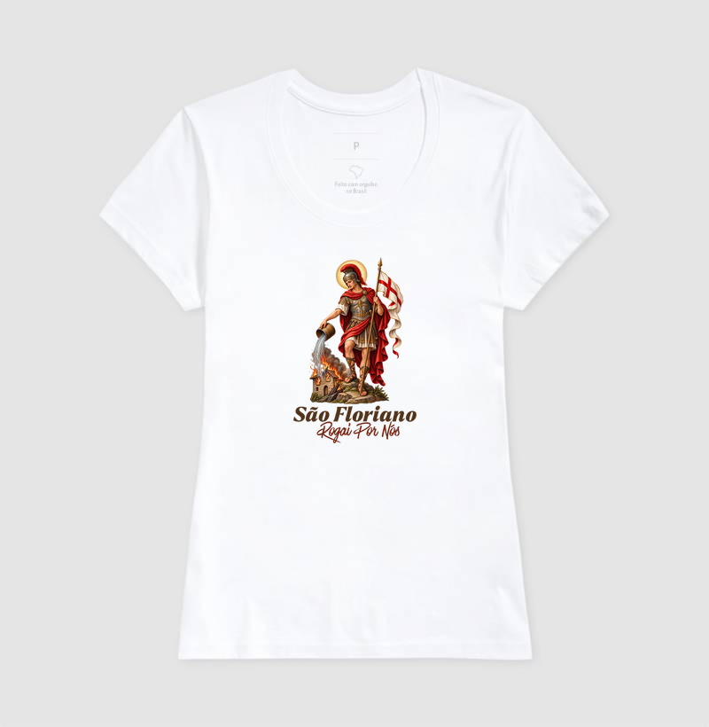 Camiseta São Floriano Rogai Por nós - Imagem 5