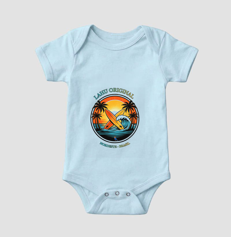 “Sinta a energia das ondas nordestinas com a estampa Lahu Original. Cores vibrantes, estilo surf e alma brasileira — feita para quem carrega o sol e o mar no coração. Vista o Nordeste, vista Lahu!” - Imagem 4