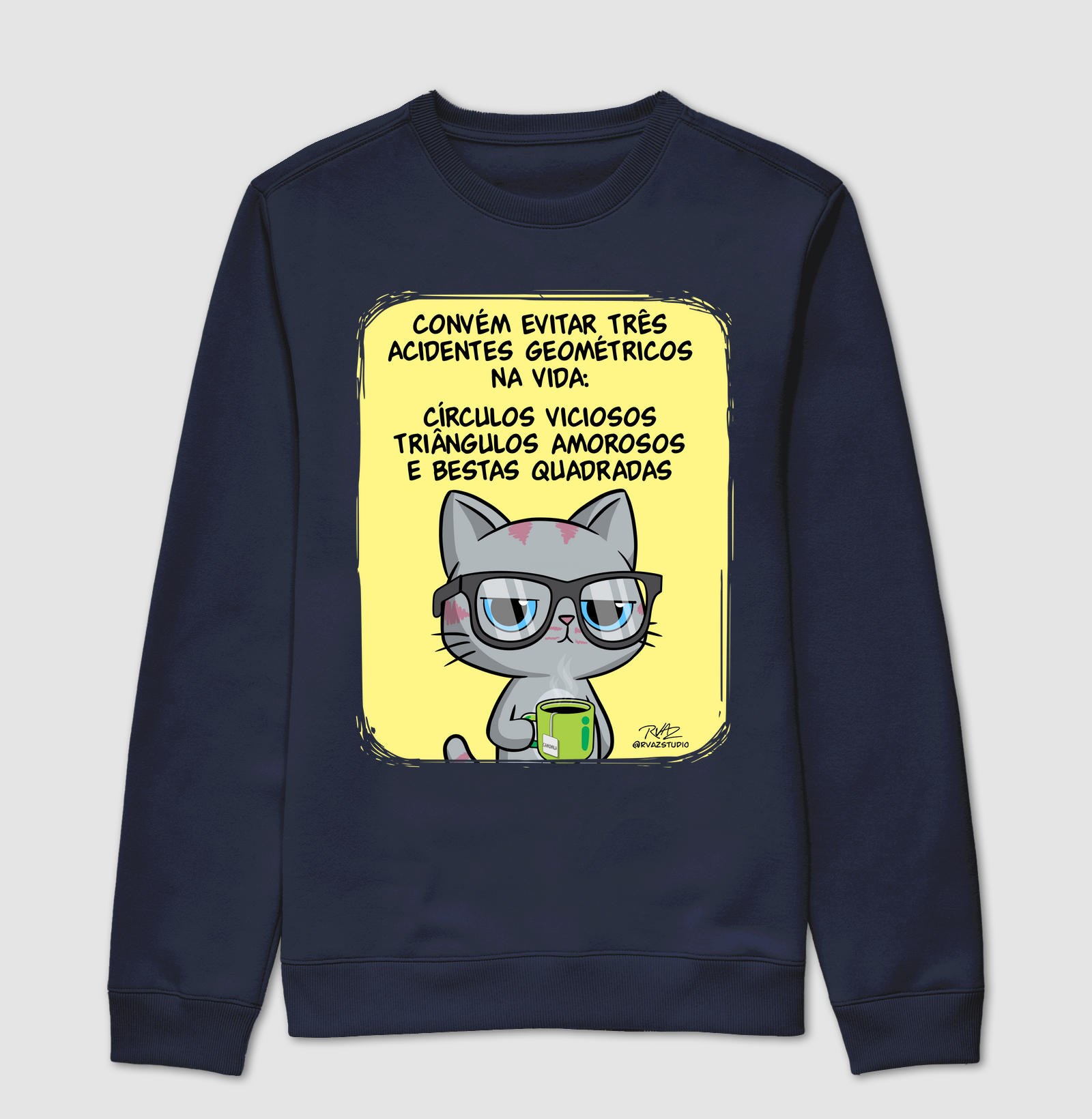 Camiseta Gato Sincero Geometria - Imagem 5