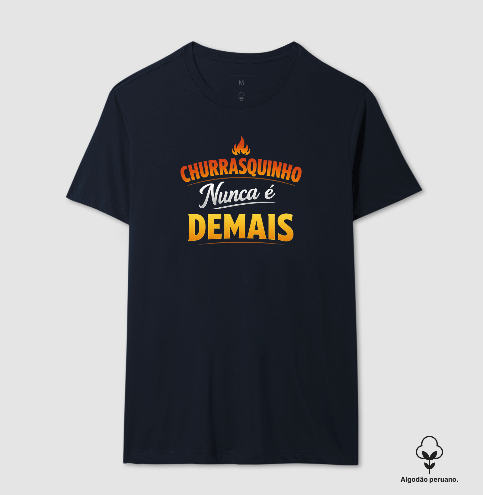 camiseta churrasquinho nunca é demais - Imagem 3