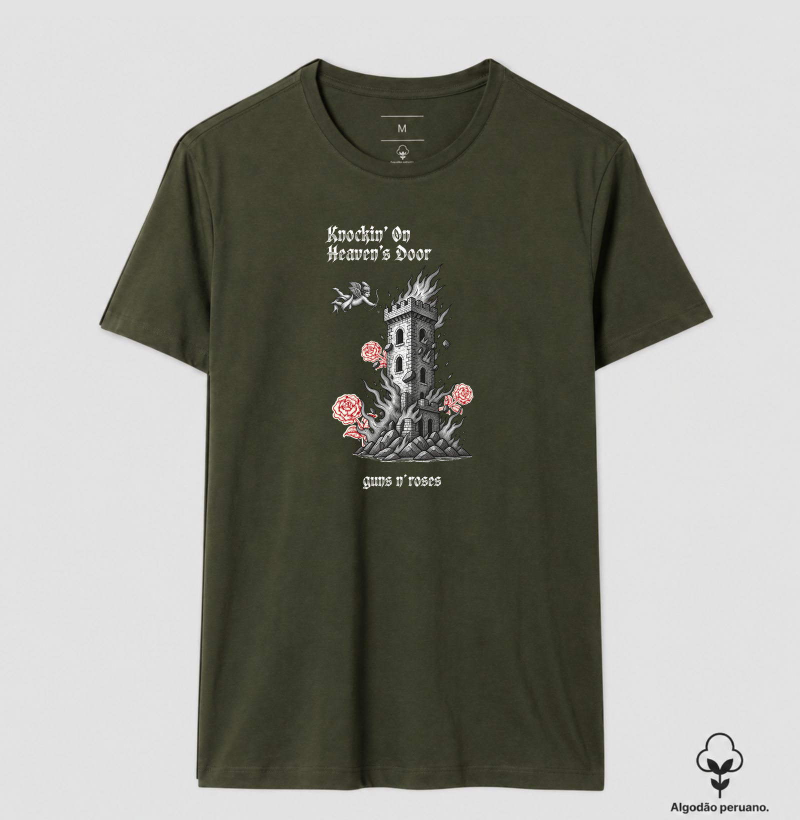  Camiseta Torre Guns Coleção Música. Masculino e feminino. Algodão Peruano. - Imagem 7