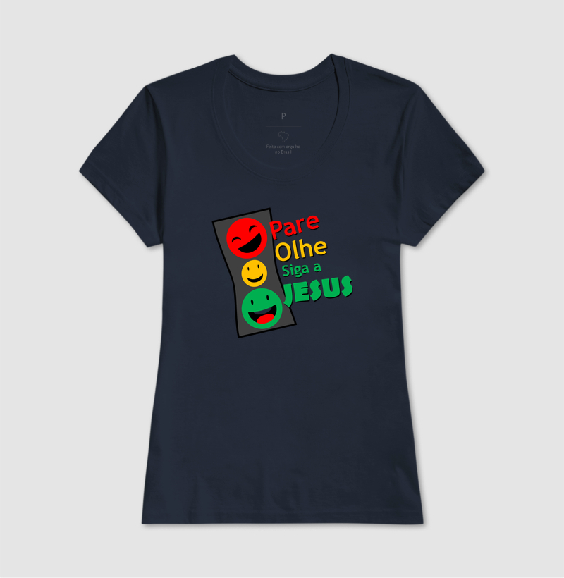 Camiseta Pare, Olhe, siga a Deus - Imagem 7